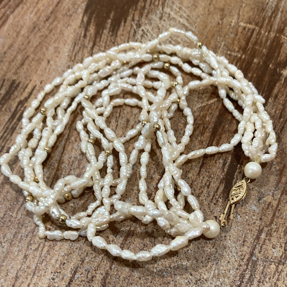Rice Pearls 14k - Picture 4 of 15